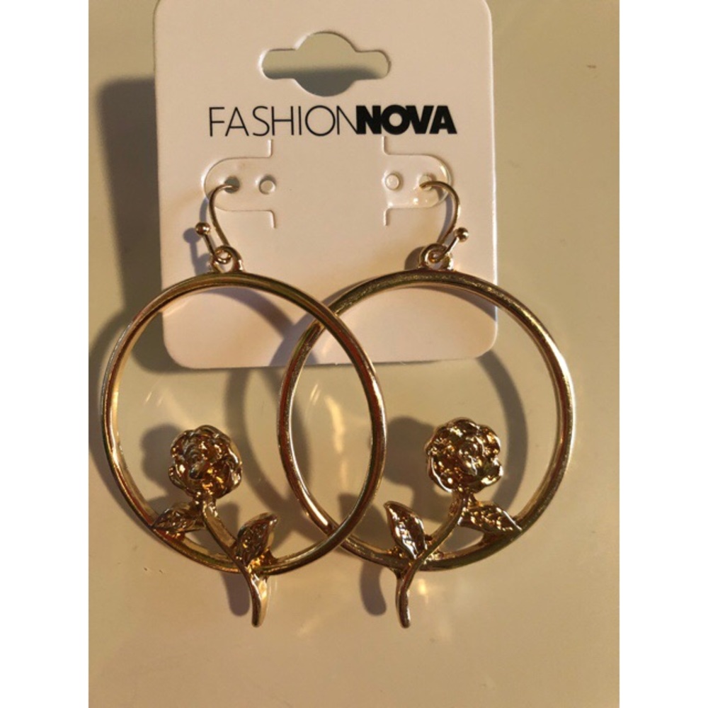 Fashion nova hoop earrings